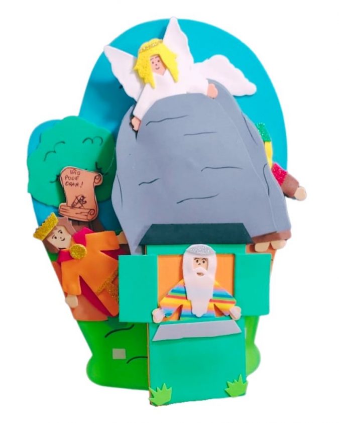 Recurso Visual Para Ministério Infantil - Luva Eva Para Contação de Histórias - Daniel na Cova dos Leões