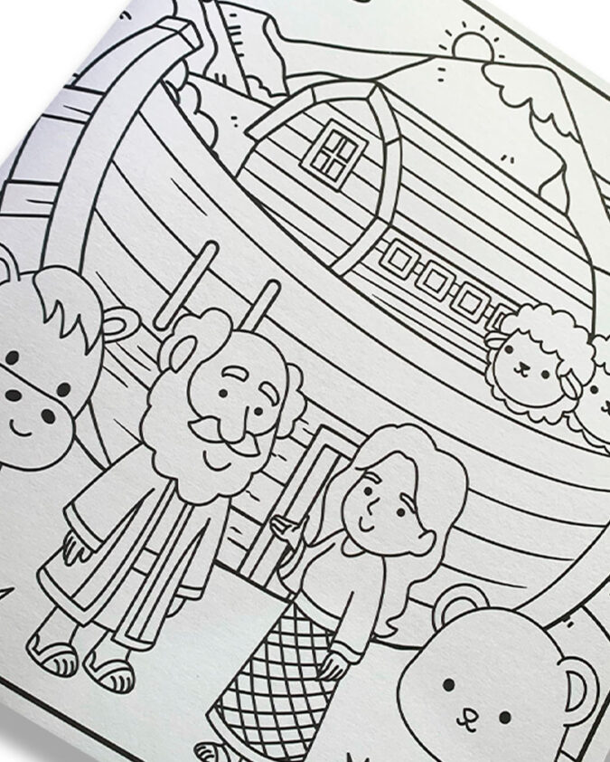 Livro Infantil Para Colorir Comfy & Biblical - Boobie Goods Cristão - Imagem 4