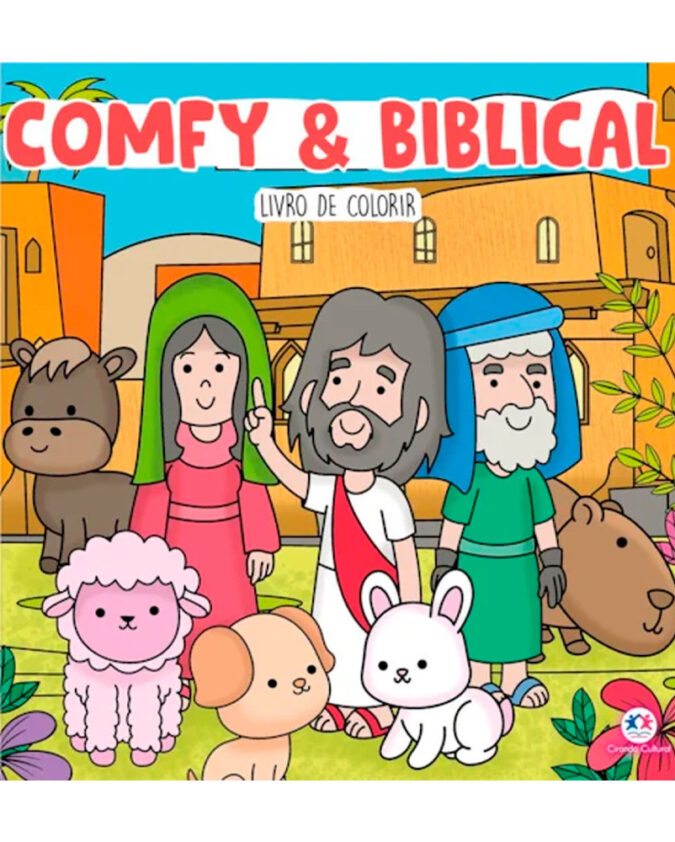 Livro Infantil Para Colorir Comfy & Biblical - Boobie Goods Cristão - Imagem 2