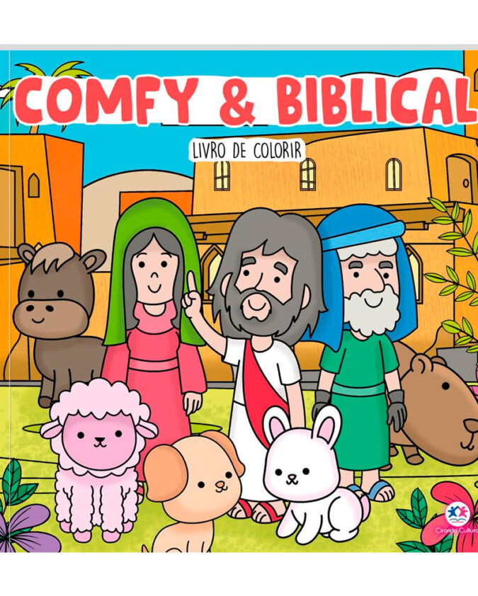 Livro Infantil Para Colorir Comfy & Biblical - Boobie Goods Cristão