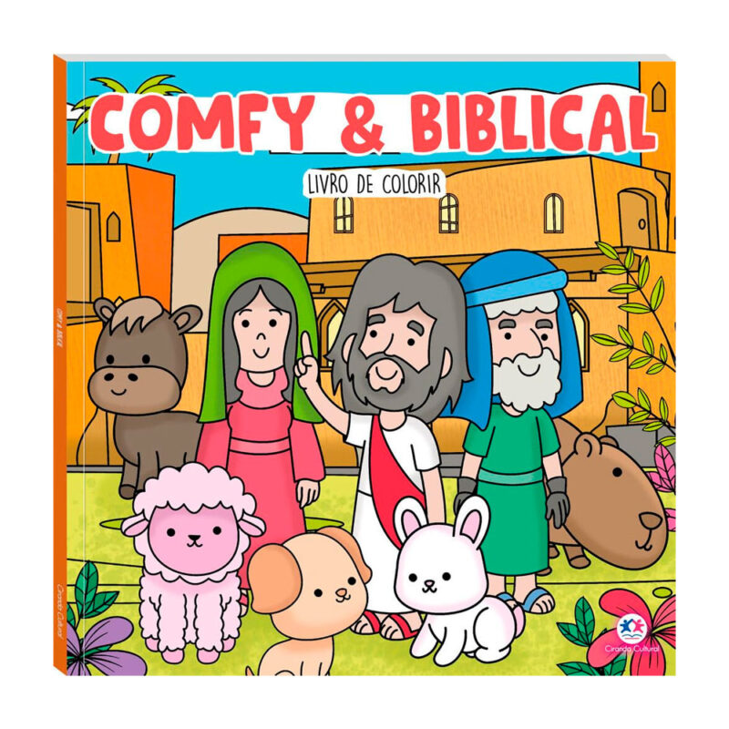 Livro Infantil Para Colorir Comfy & Biblical - Boobie Goods Cristão