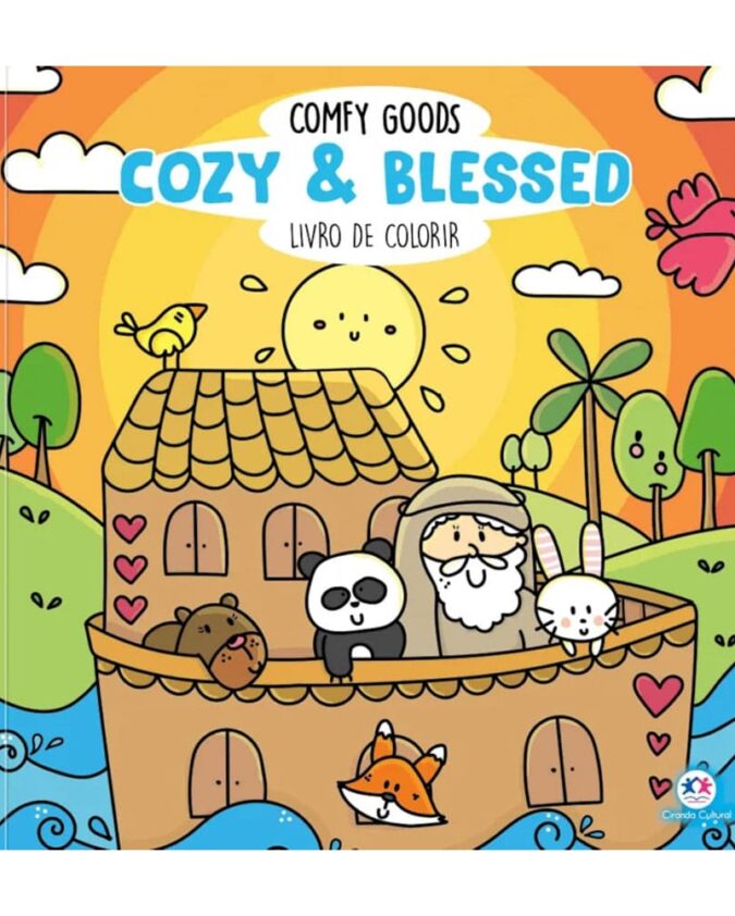 Livro De Colorir Comfy Goods Cozy & Blessed - Boobie Goods Cristão - Imagem 3