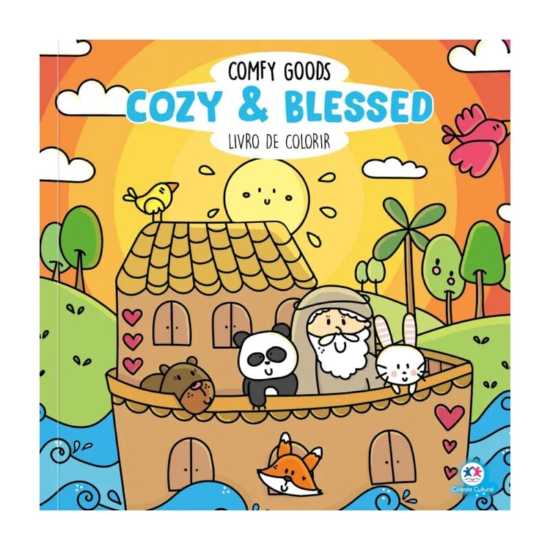Livro De Colorir Comfy Goods Cozy & Blessed - Boobie Goods Cristão - Imagem 3