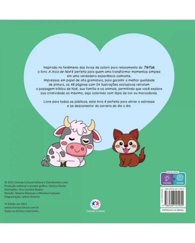 Livro De Colorir God Is Good A Arca de Noé - Boobie Goods Cristão - Imagem 2
