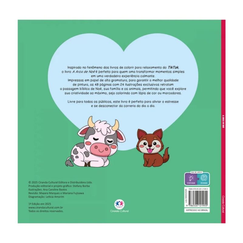 Livro De Colorir God Is Good A Arca de Noé - Boobie Goods Cristão - Imagem 2