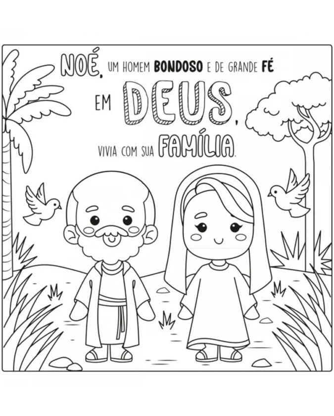 Livro De Colorir God Is Good A Arca de Noé - Boobie Goods Cristão - Imagem 3