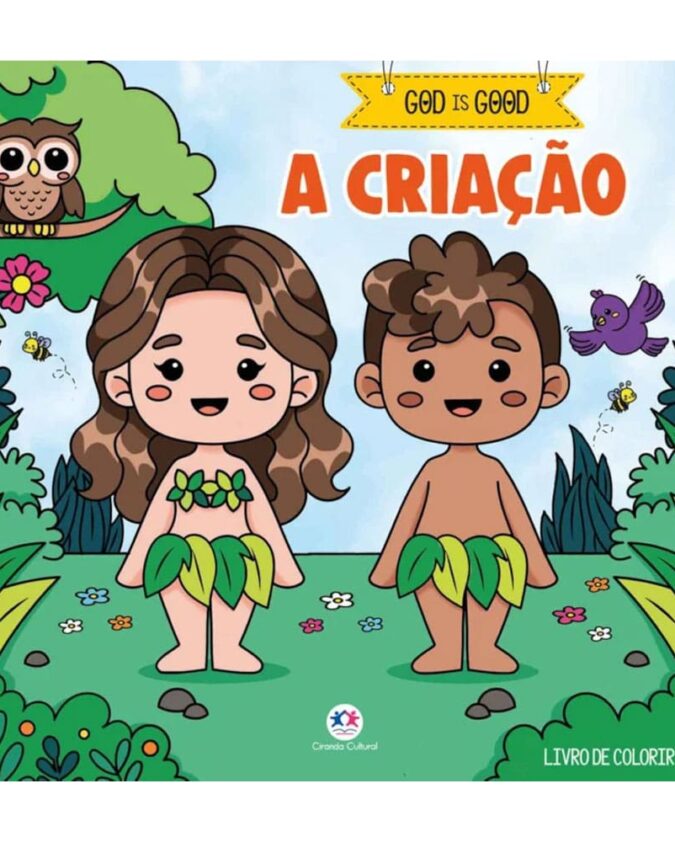 Livro De Colorir God Is Good A Criação - Boobie Goods Cristão