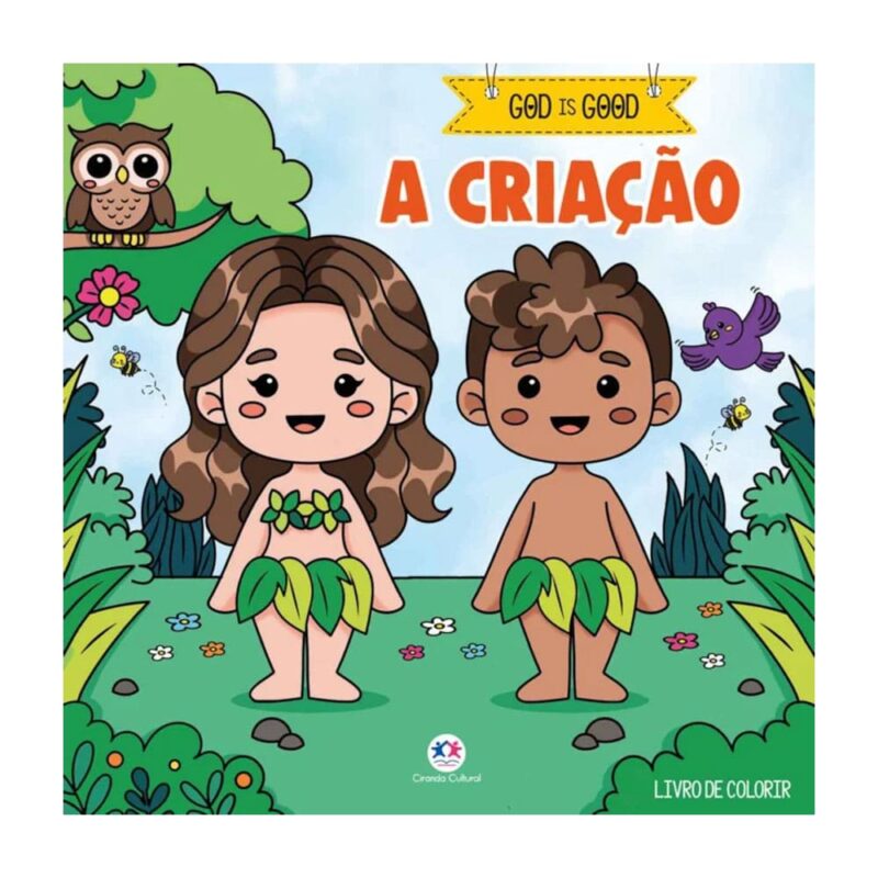 Livro De Colorir God Is Good A Criação - Boobie Goods Cristão