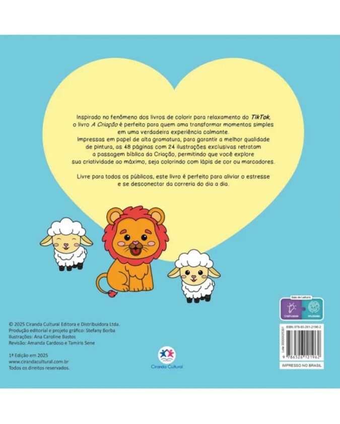 Livro De Colorir God Is Good A Criação - Boobie Goods Cristão - Imagem 2