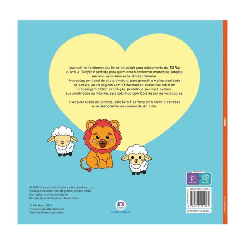 Livro De Colorir God Is Good A Criação - Boobie Goods Cristão - Imagem 2