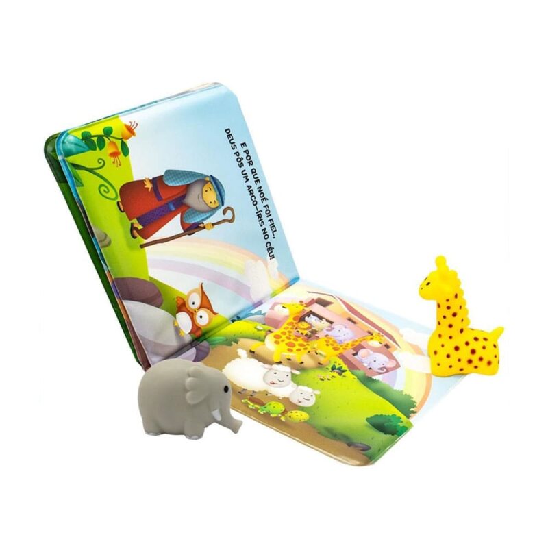 Livro Do Bebê Livro De Banho Aventuras Bíblicas No Banho Arca De Noé - Imagem 3