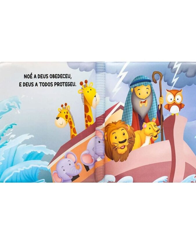 Livro Do Bebê Livro De Banho Aventuras Bíblicas No Banho Arca De Noé - Imagem 5