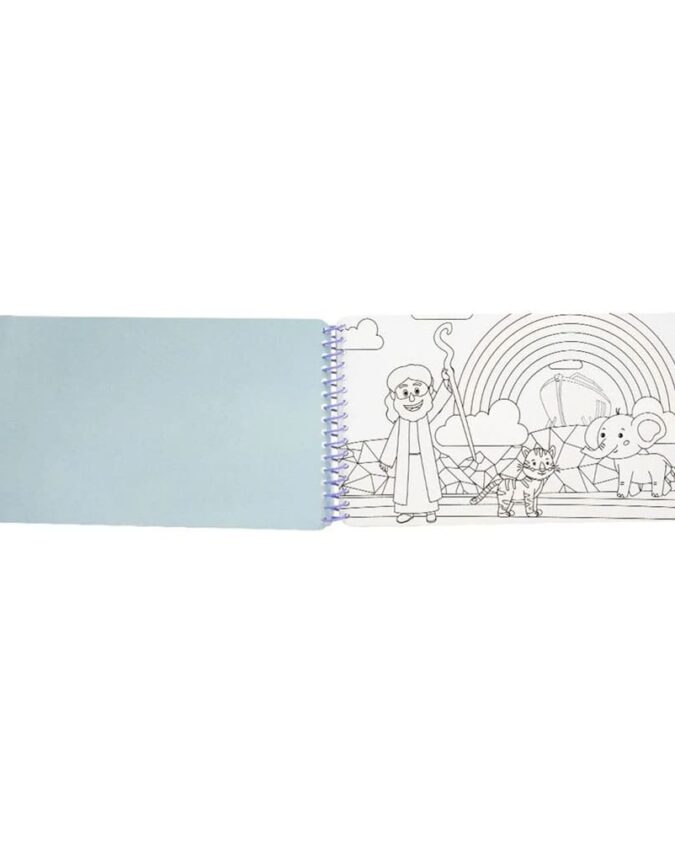 Livro Infantil Surpresas Com Água Arca De Noé - Livro De Pintar Com Água - Aquabook - Imagem 4
