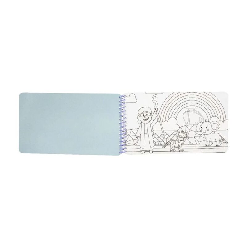 Livro Infantil Surpresas Com Água Arca De Noé - Livro De Pintar Com Água - Aquabook - Imagem 4