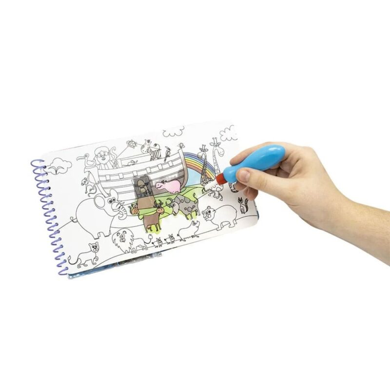 Livro Infantil Surpresas Com Água Arca De Noé - Livro De Pintar Com Água - Aquabook - Imagem 2