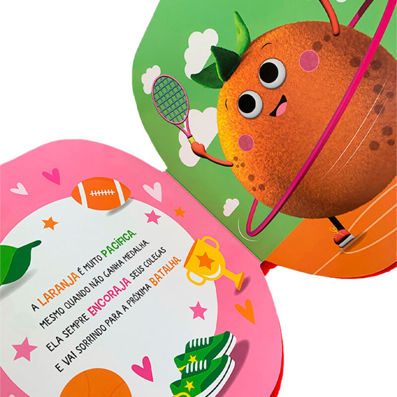 Livro Infantil Capa De Pelúcia Os Frutos Do Espirito + Jogo Da Memória Frutos Do Espírito - Imagem 6