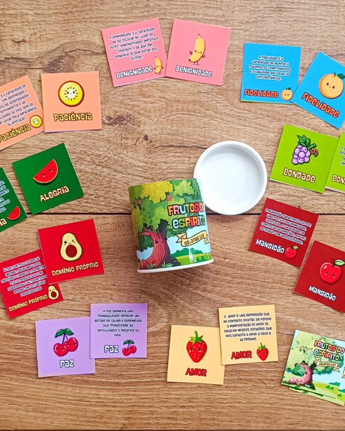 Pote Jogo Da Memória Fruto Do Espírito - Imagem 4
