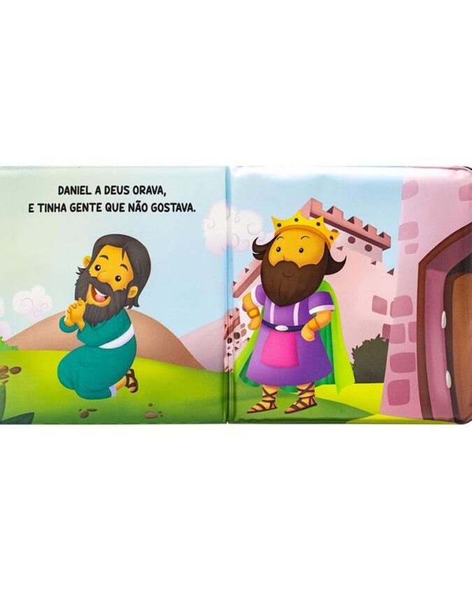 Livro Do Bebê Livro De Banho Aventuras Bíblicas No Banho Daniel Na Cova Dos Leões - Imagem 3