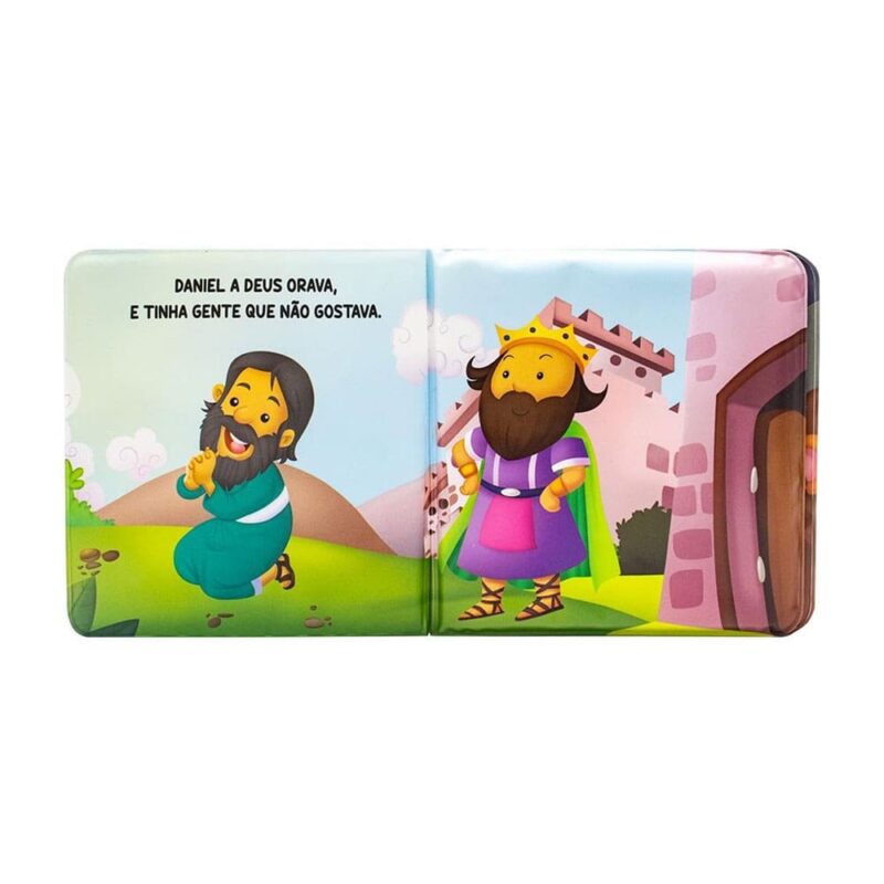 Livro Do Bebê Livro De Banho Aventuras Bíblicas No Banho Daniel Na Cova Dos Leões - Imagem 3