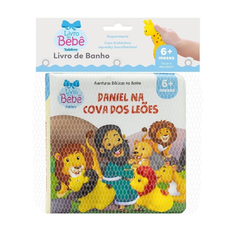 Livro Do Bebê Livro De Banho Aventuras Bíblicas No Banho Daniel Na Cova Dos Leões