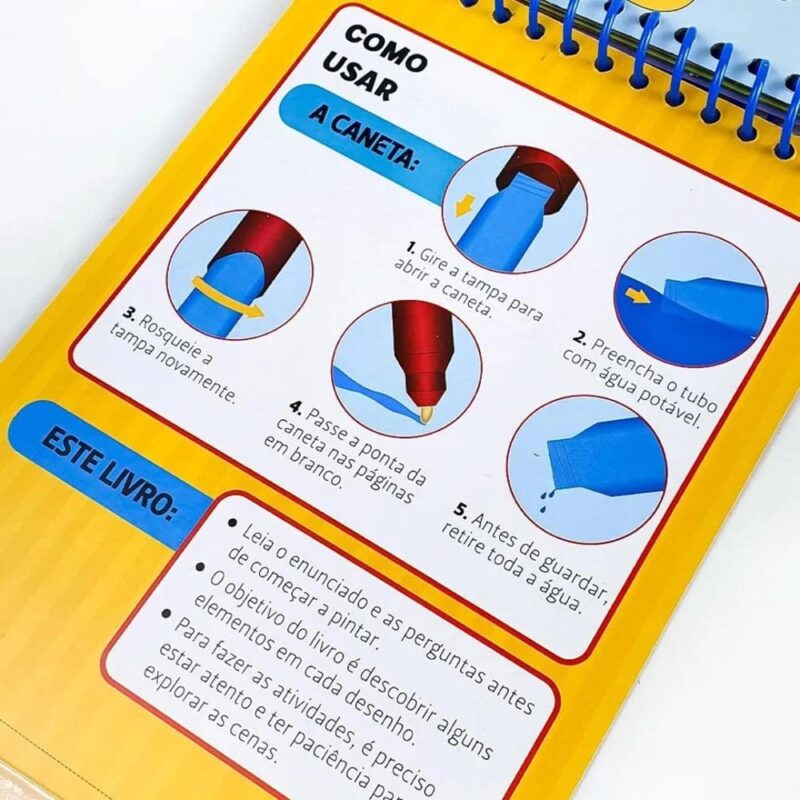 Livro Infantil Aquabook Meu Amigo Jesus - Livro de pintar com água - Imagem 5