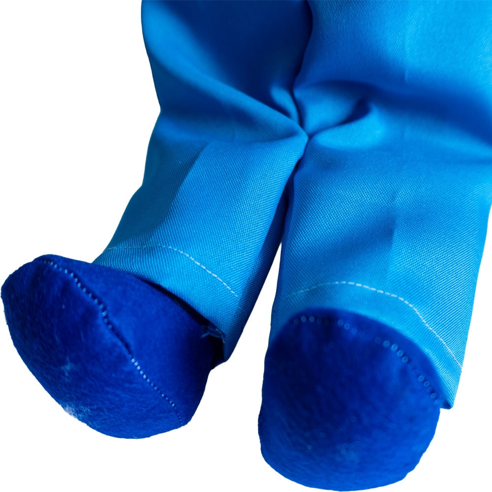 Fantoche Médio Tecido E Espuma Menino Negro - Imagem 5