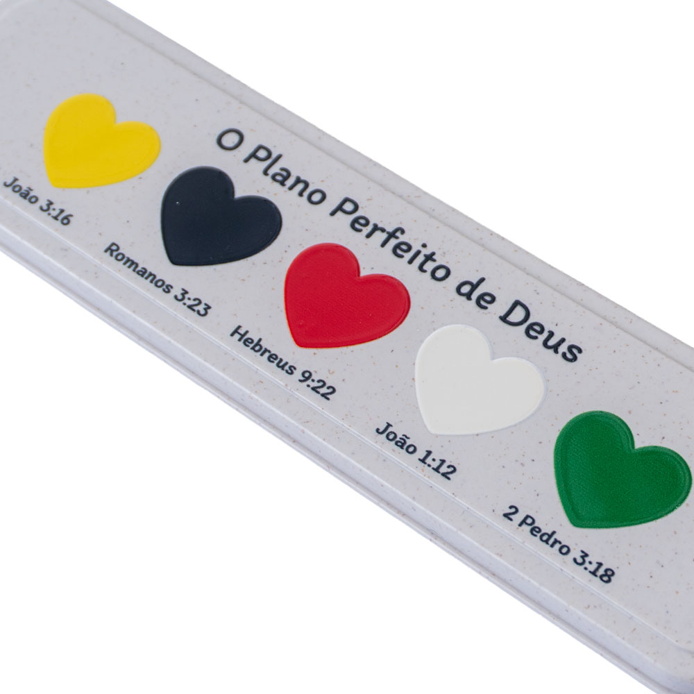 Jogo De Talher De Fibra 3 Peças - Garfo, Colher E Faca - Estampa Plano Da Salvação - Imagem 2