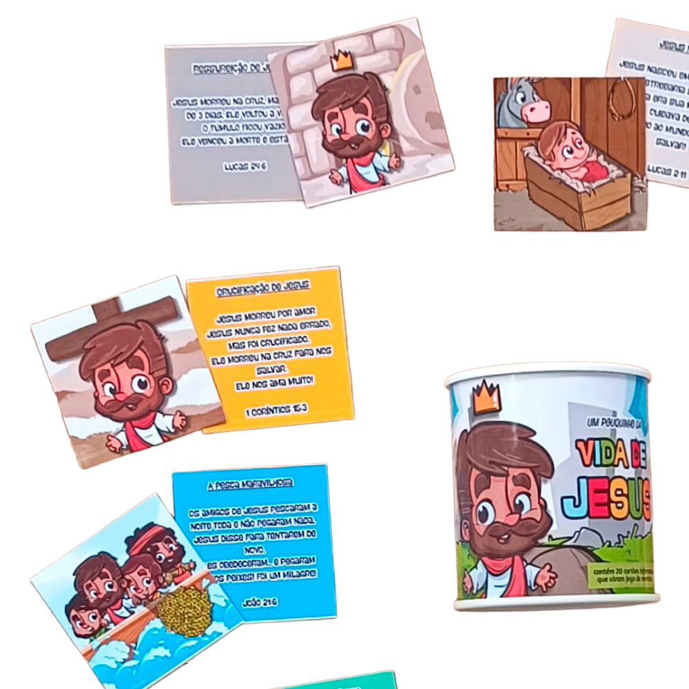 Jogo Da Memória Um Pouquinho Da Vida De Jesus - Imagem 5