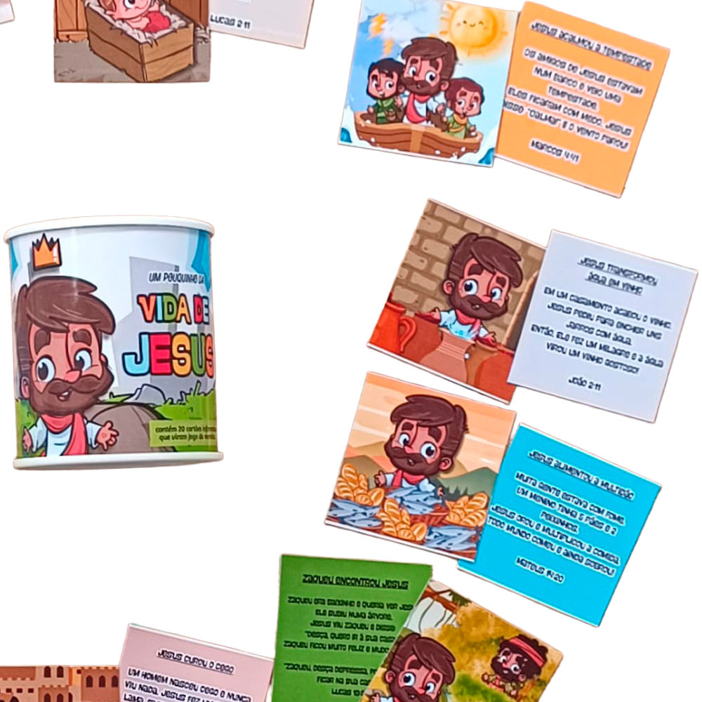 Jogo Da Memória Um Pouquinho Da Vida De Jesus - Imagem 4