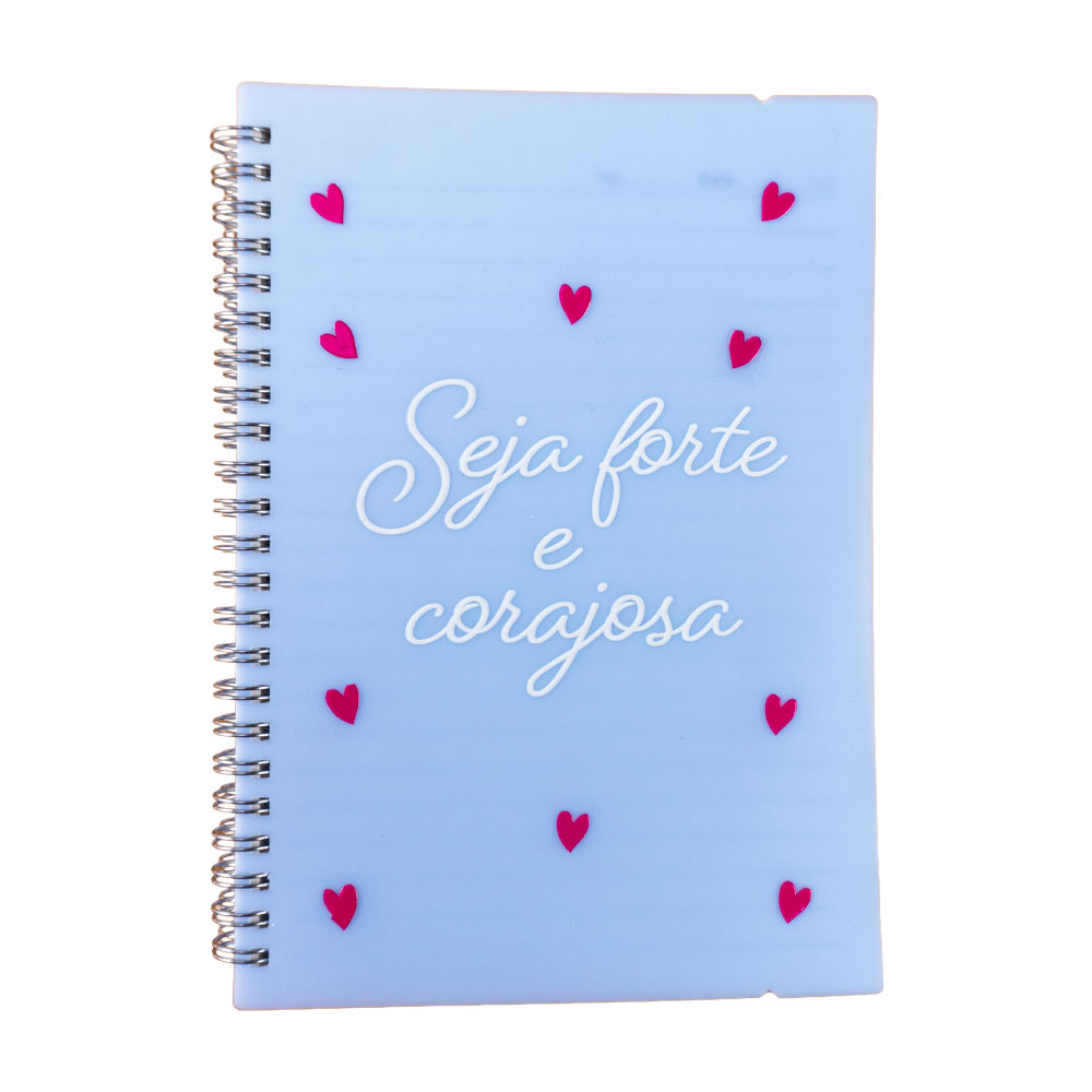 Caderno Cristão Pautado Seja Forte E Corajosa - Imagem 3