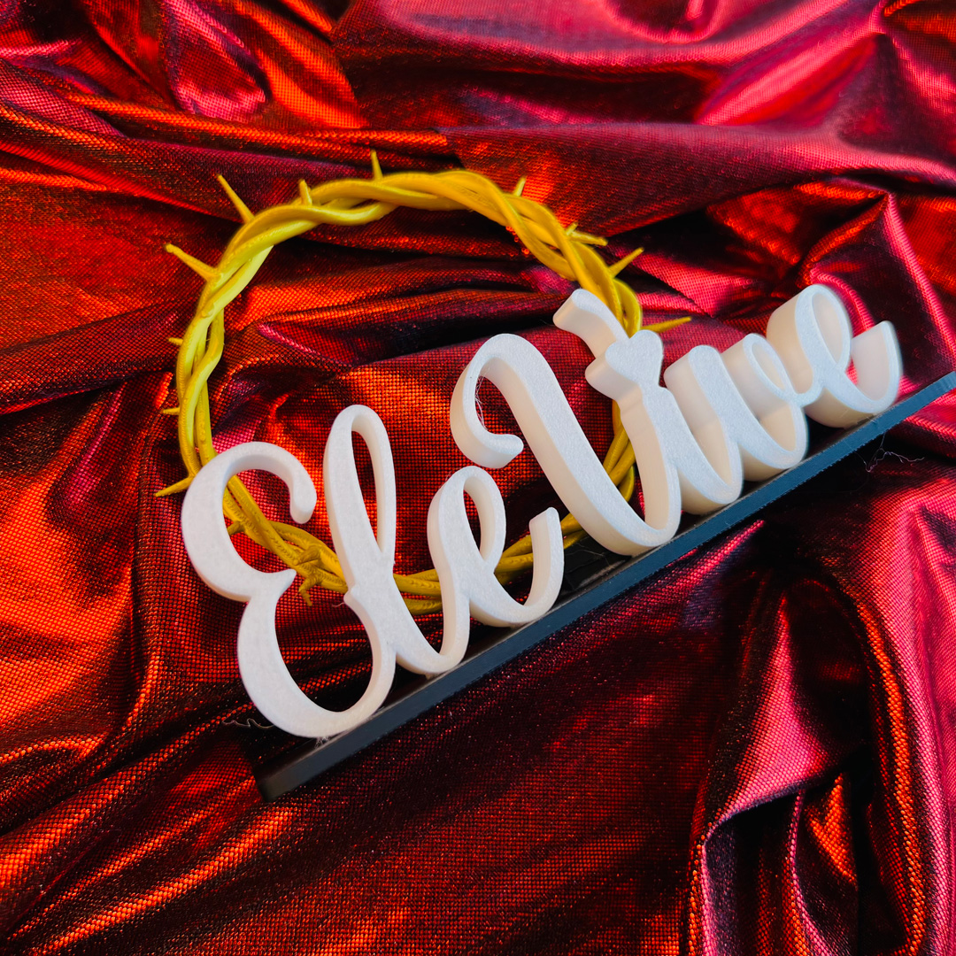 Decoração Enfeite Cristã Evangélica Páscoa Ele Vive Coroa De Espinhos