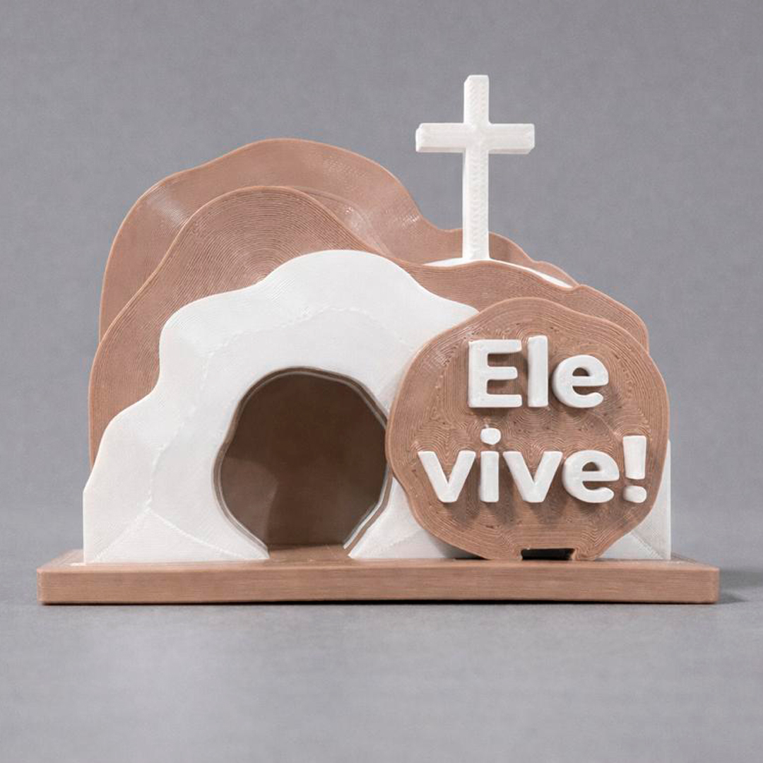 Enfeite Decoração De Páscoa Sepulcro Vazio Ele Vive